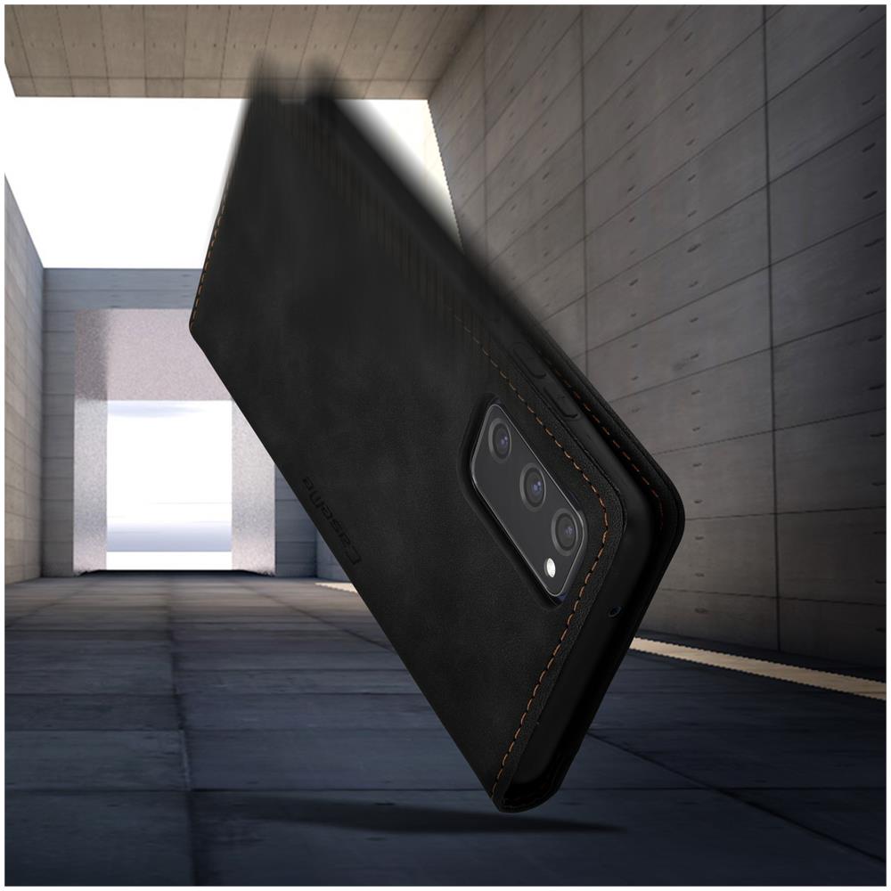Custodia Samsung Galaxy S20 Fe Folio Vintage Portafoglio E Supporto Video Nera - Foto 2
