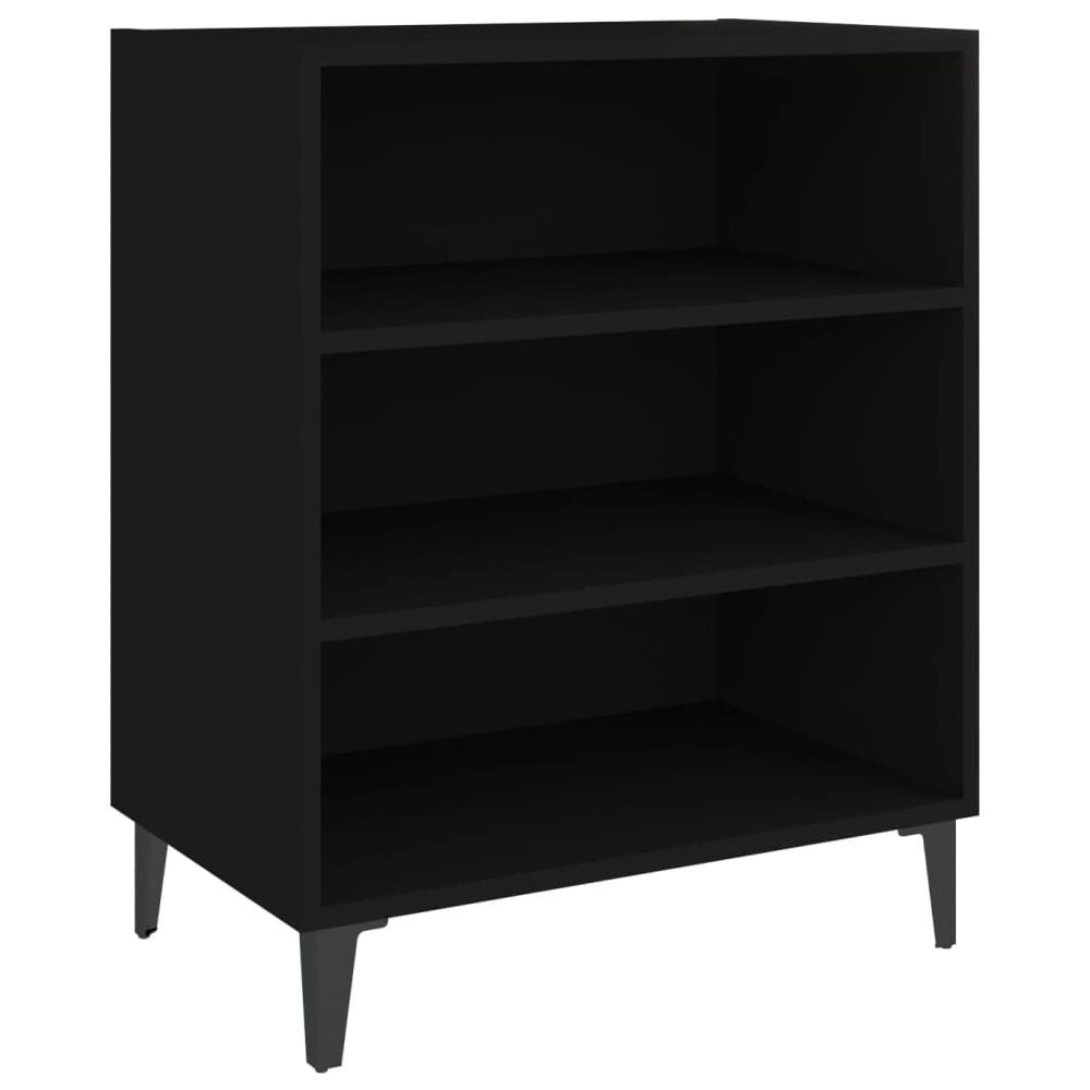 Credenza Nera 57x35x70 cm in Legno Multistrato - Foto 2