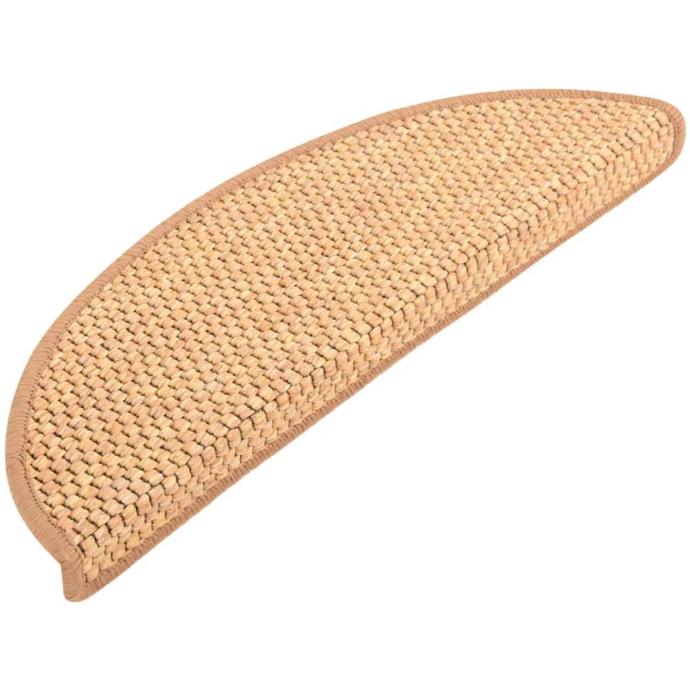 Tappeti Autoadesivi Scale Aspetto Sisal 15 pz 56x17x3 cm Sisal - Foto 7