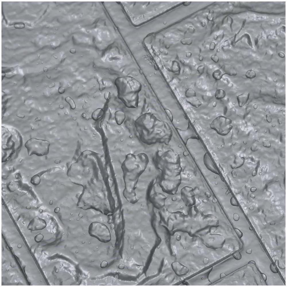 Carta da parati 3D Motivo a Mattoni Autoadesiva 20 pz Antracite - Foto 2