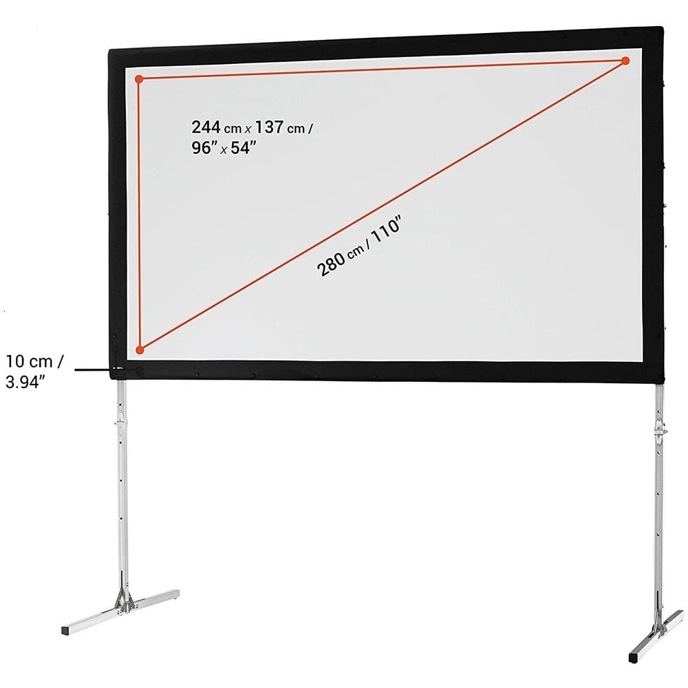 Mobil Expert 244 x 137 cm Schermo per Proiettore 16:9 con Valigia di Trasporto - Foto 2