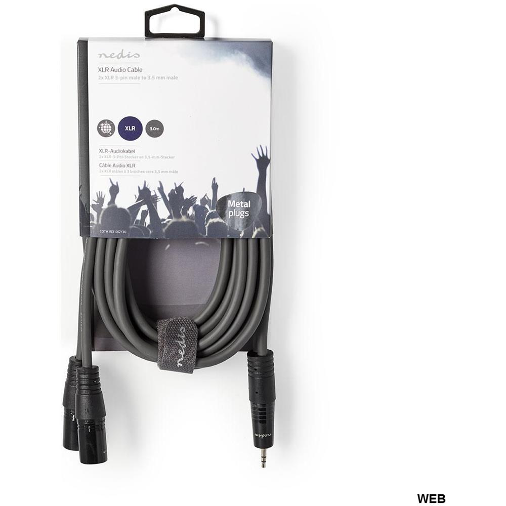 COTH15310GY30 cavo audio 3 m 2 x XLR (3-pin) Grigio - Foto 3