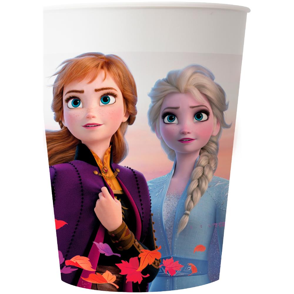 Procos - 2 Bicchieri In Plastica Riutilizzabile Frozen - Foto 1