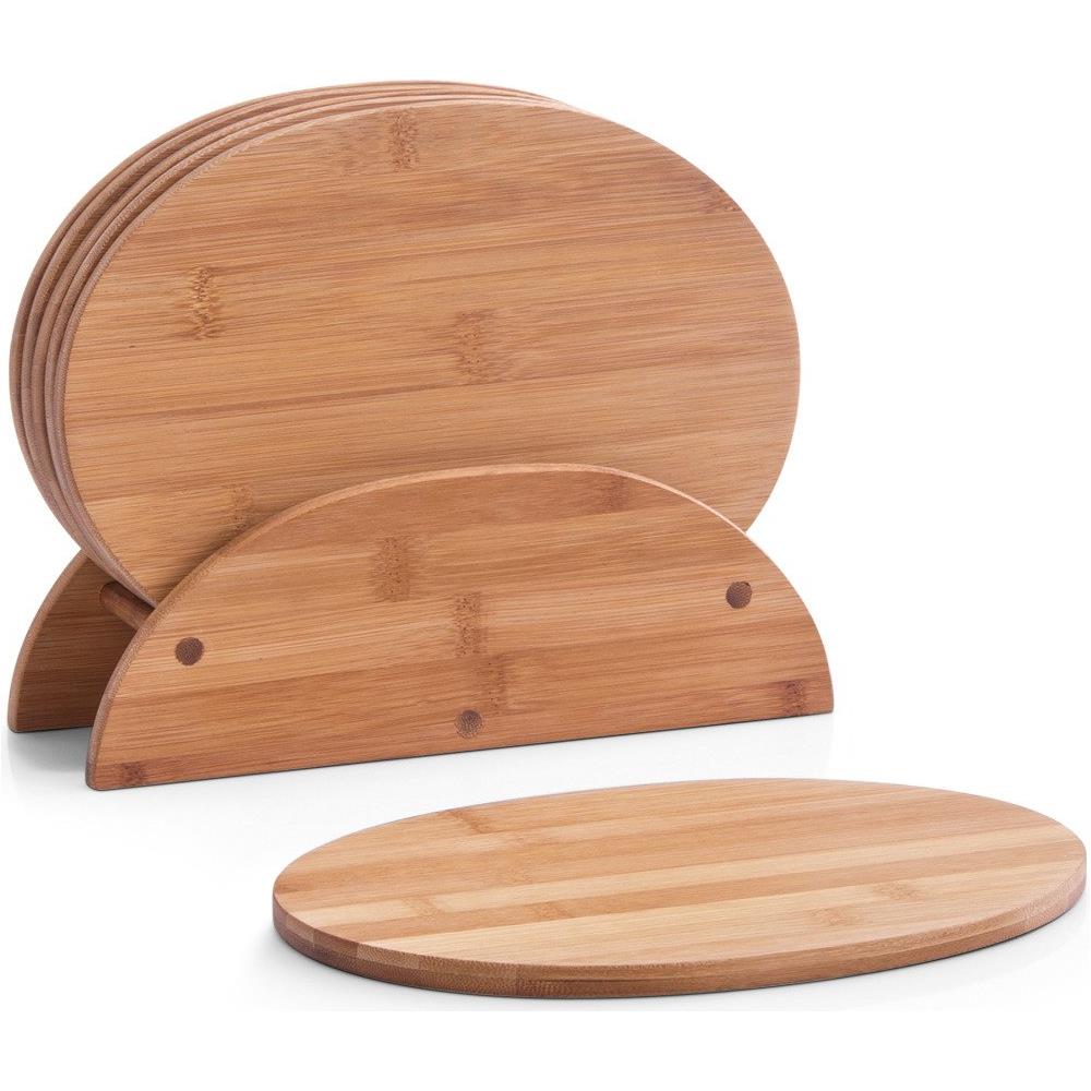 Tavole Da Cucina In Bambù + Rack, 7 Parti Complete, - Foto 2