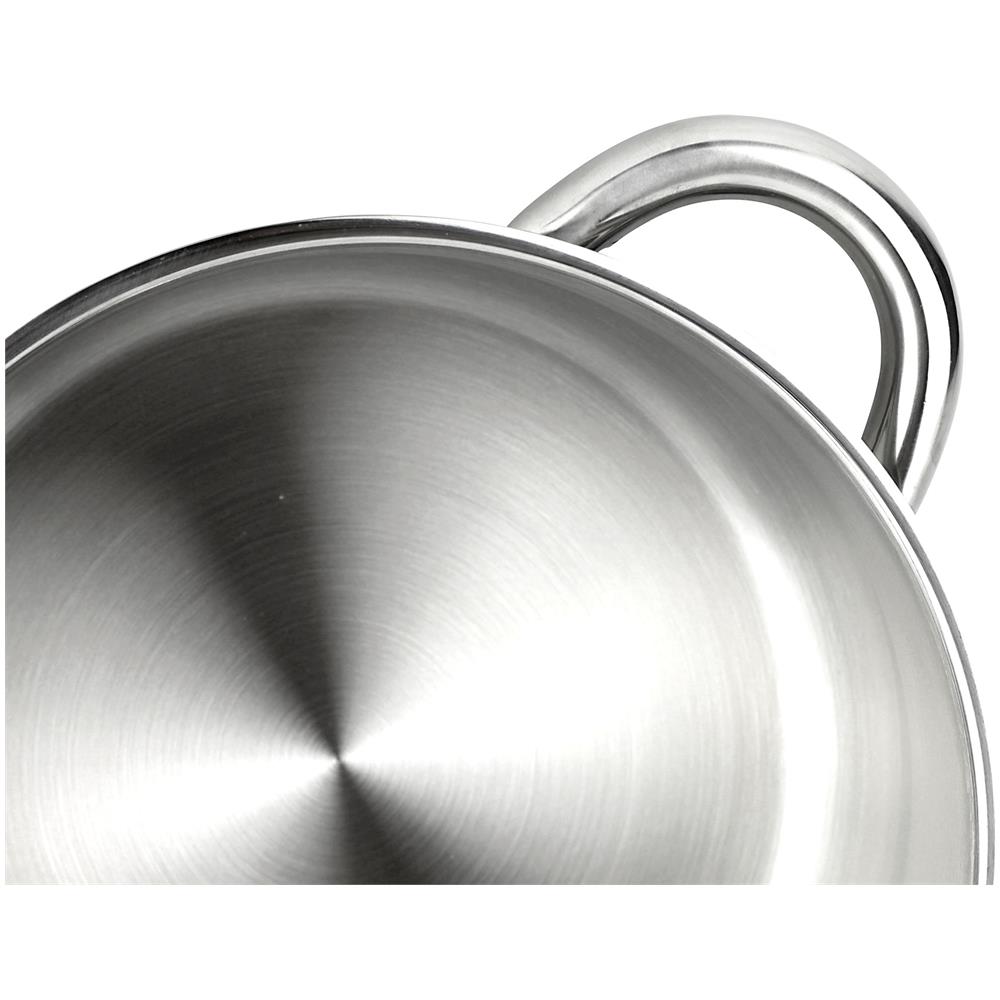 Fagor Silverinox Casseruola Alta Induzione 24 Cm 6,8 Litri, Acciaio Inossidabile 18/10 Coperchio  Argento - Foto 3