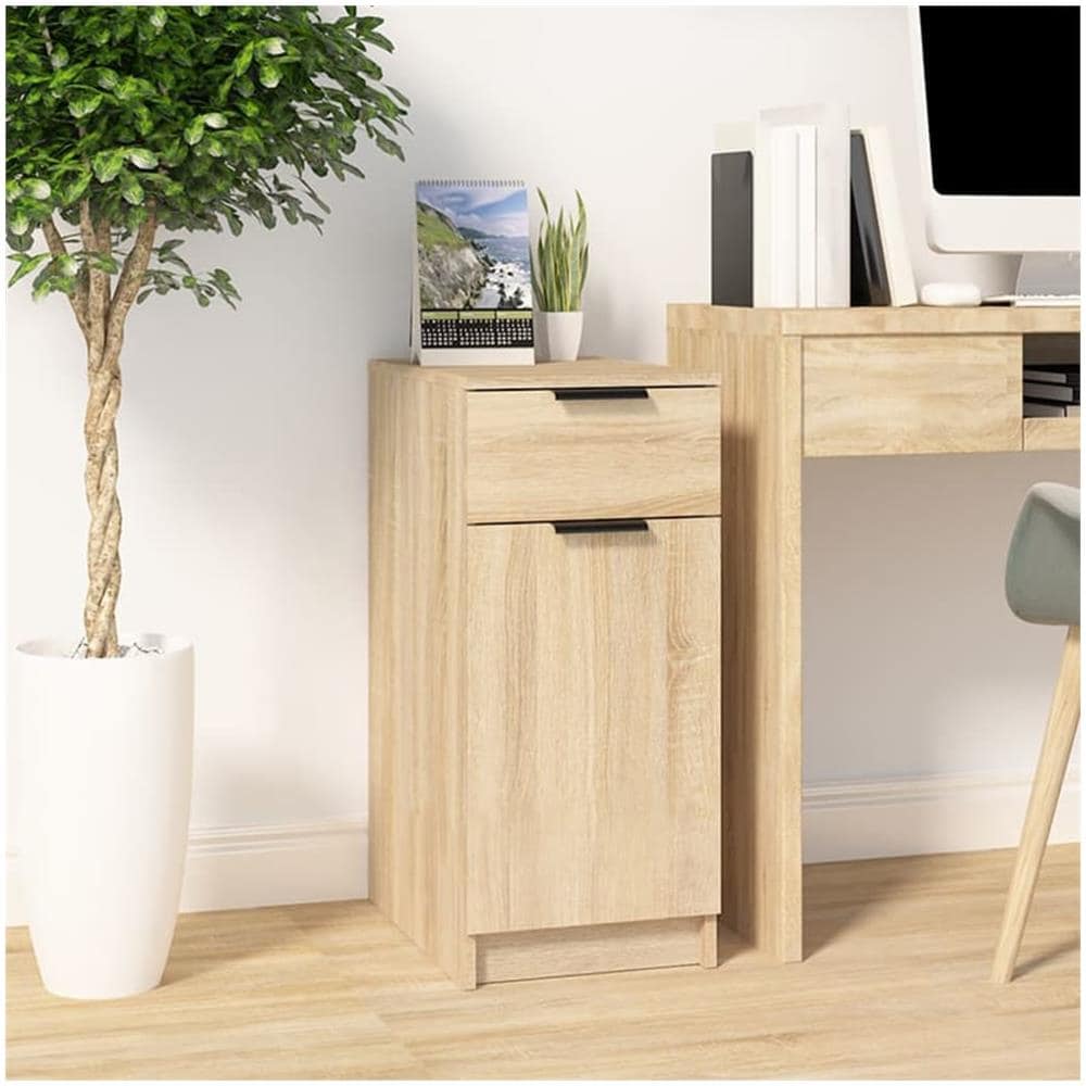 Armadietto Da Scrivania Rovere Sonoma 33,5x50x75 Cm Legno - Foto 1