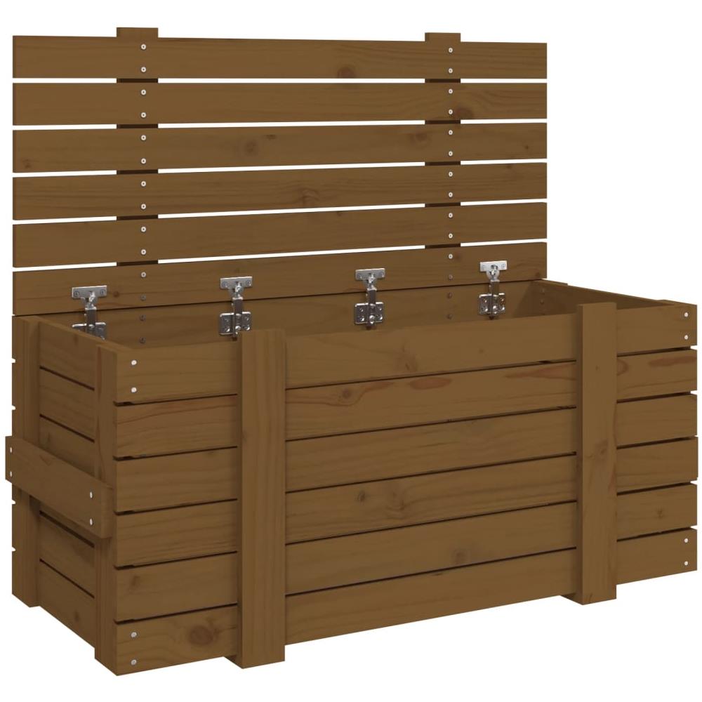 Contenitore Portaoggetti Miele 91x40,5x42cm Legno Massello Pino - Foto 2