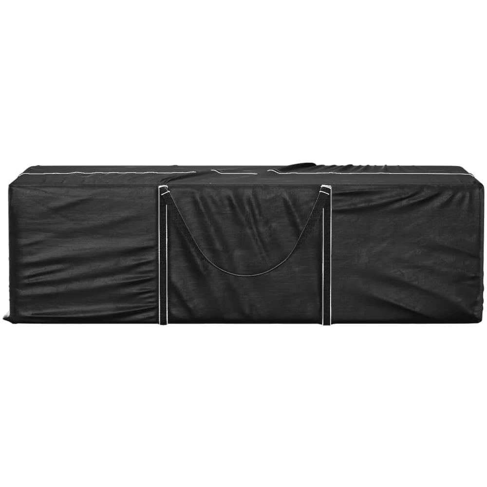 Borsa Porta Cuscini Da Giardino Nera 135x40x55 Cm Polietilene - Foto 2