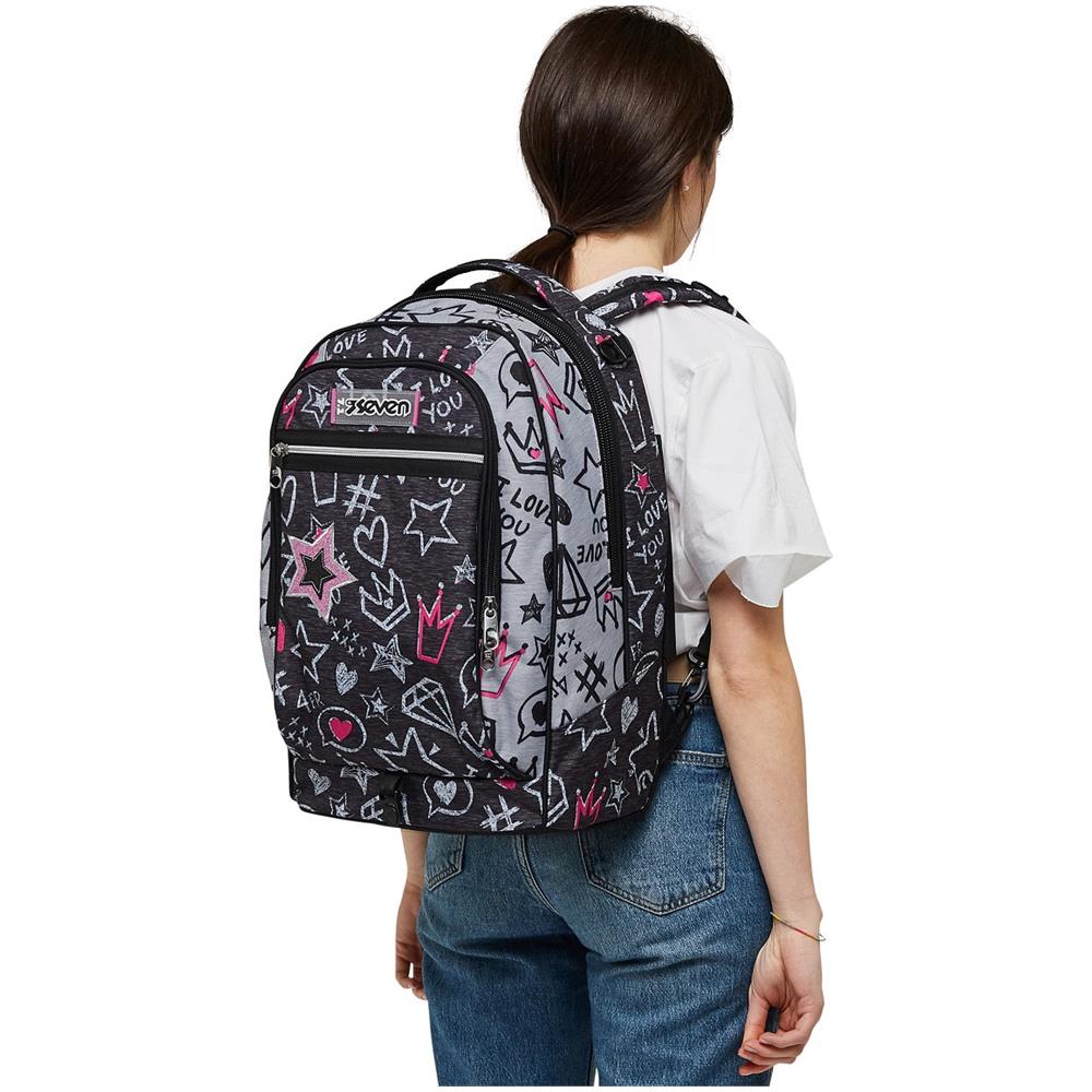 Trolley Zaino JACK 3 Ruote ZIPPER GLAMY Capacità 34 Litri - Foto 11