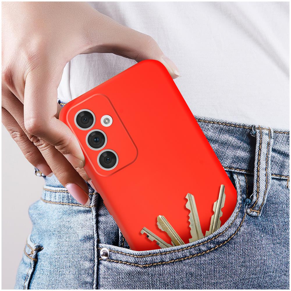 Cover Per Samsung A34 5g Semirigida Finitura Soft-touch Serie Fast Cover Rossa - Foto 2