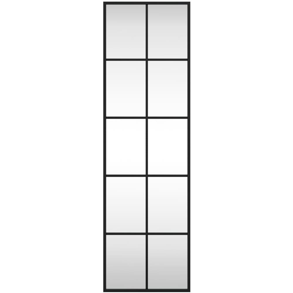 Specchio Da Parete Nero 30x100 Cm Rettangolare In Ferro - Foto 3