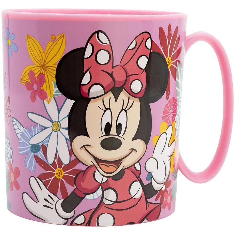 Disney Tazza Rosa Per Bambine In Plastica Minnie Da 350 Ml Adatta Al Microonde - Foto 3
