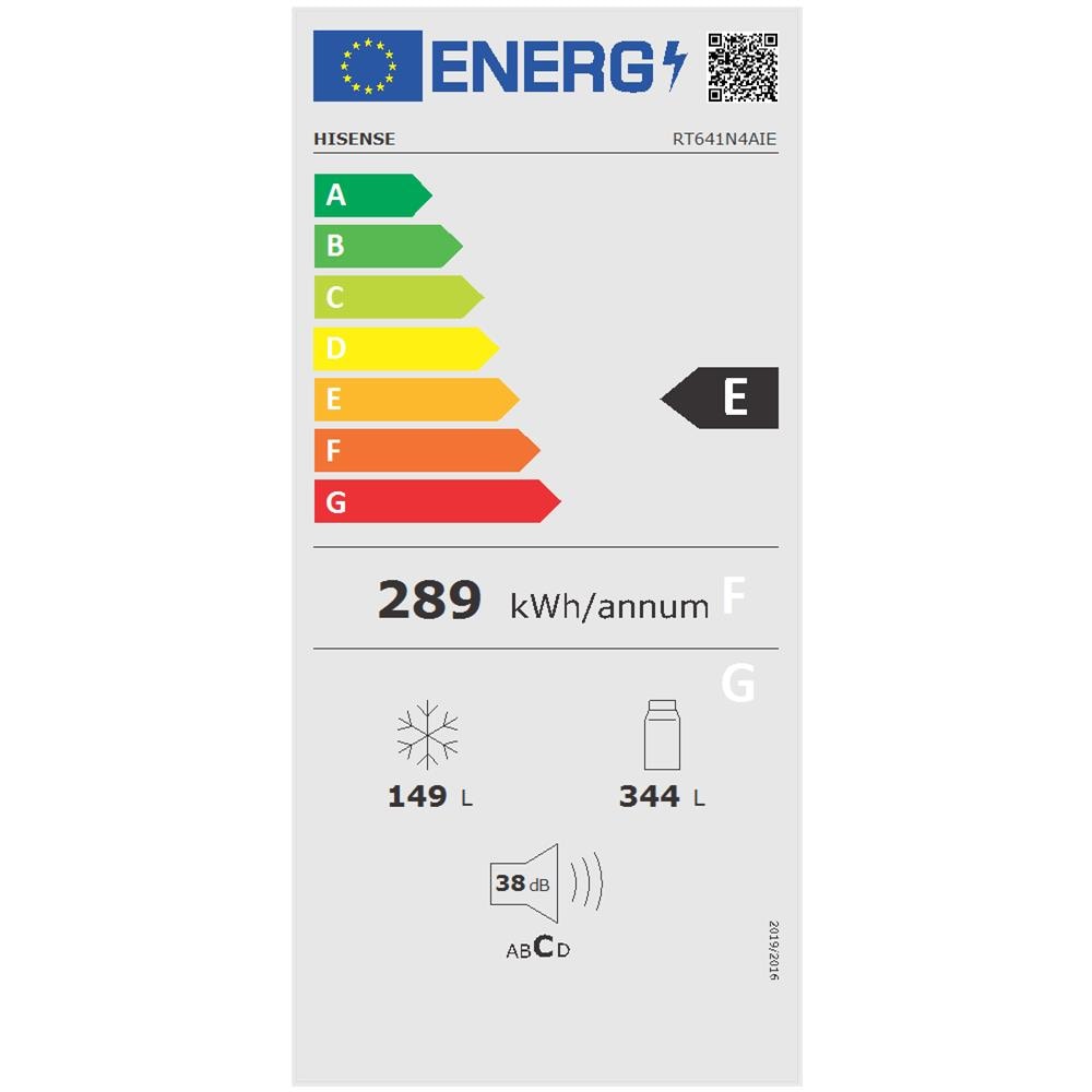 Frigorifero Doppia Porta RT641N4AIE Total No Frost Active Oxygen Classe E Capacità Lorda / Netta 493/344 Litri Colore Acciaio Inox - Foto 3