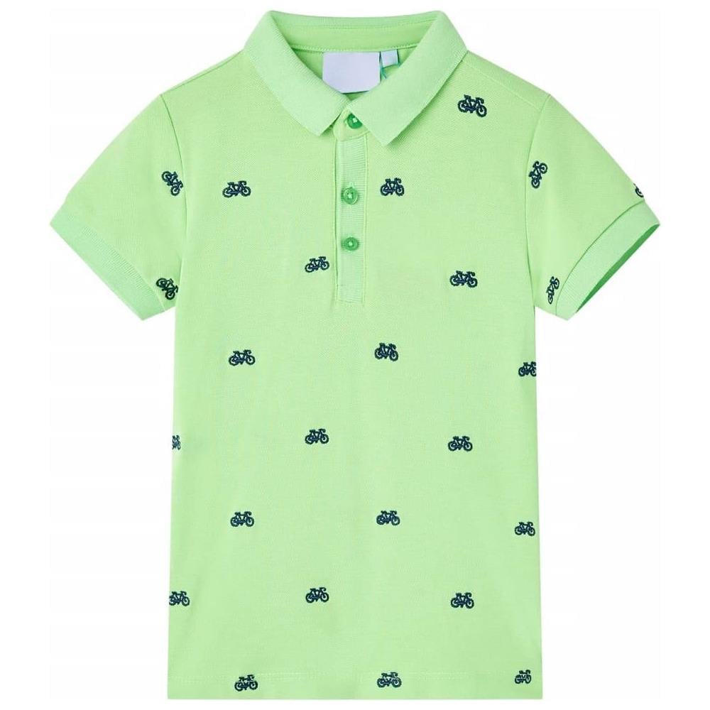 Polo da Bambino Verde Neon 116 - Foto 1