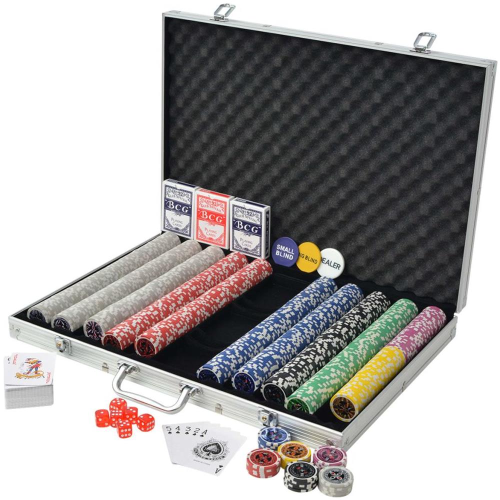 Set Da Poker Con 1000 Chips Laser Alluminio - Foto 2