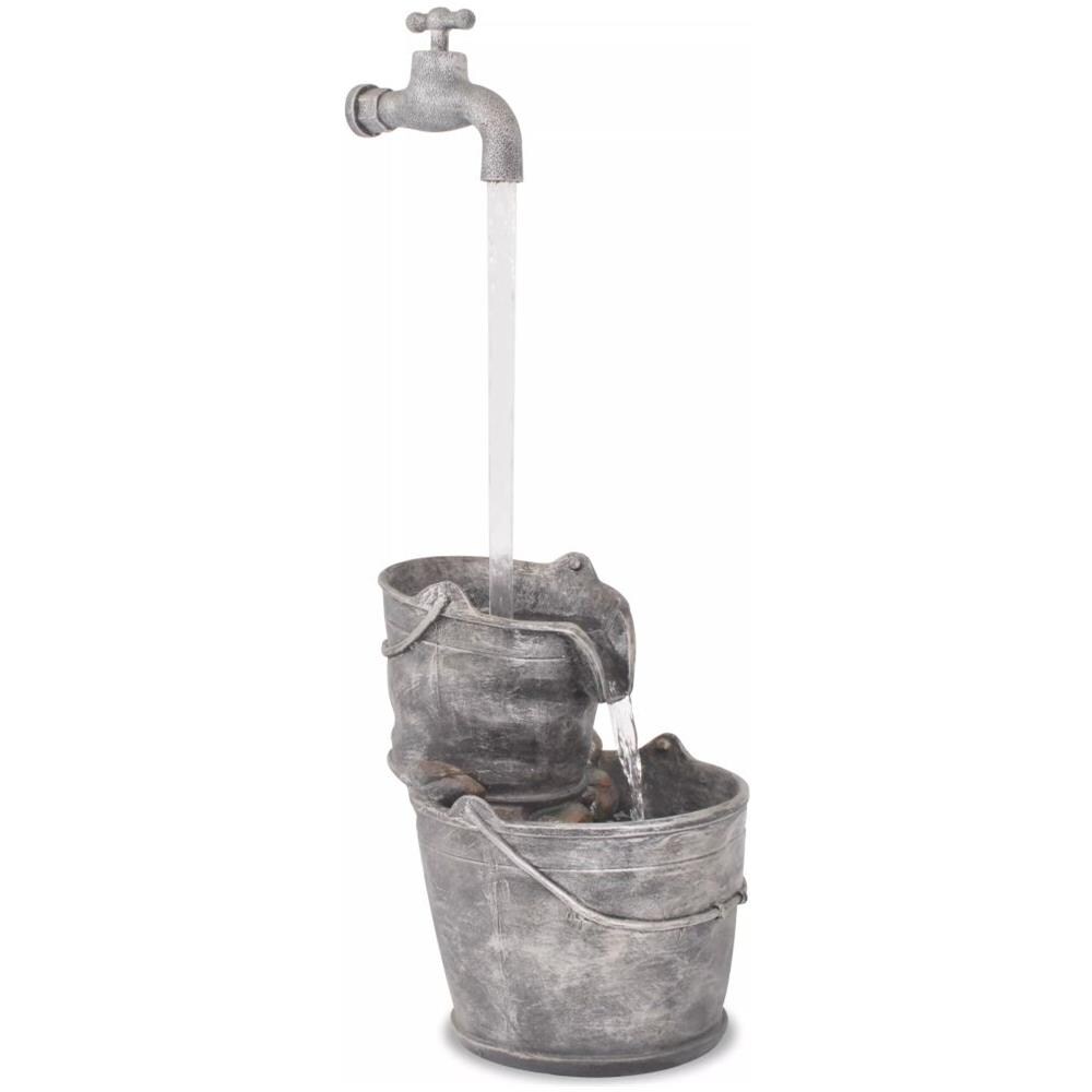 Fontana Decorativa con Rubinetto e Secchi in Poliresina - Foto 1