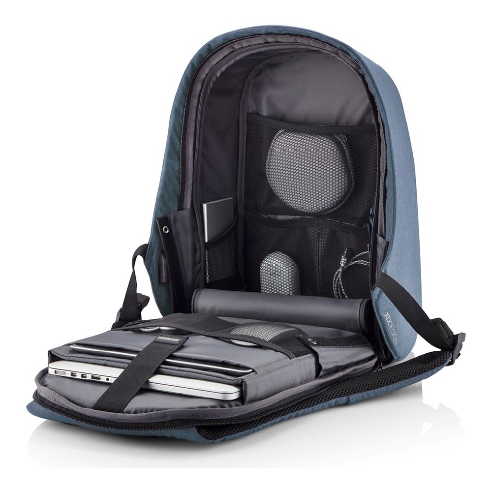 Bobby Hero Small Zaino Antifurto Usb Azzurro (borsa Unisex)  - Foto 2