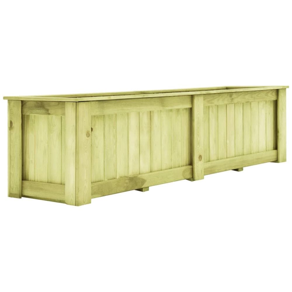 Fioriera Rialzata 196x50x50 cm in Legno di Pino Impregnato - Foto 1