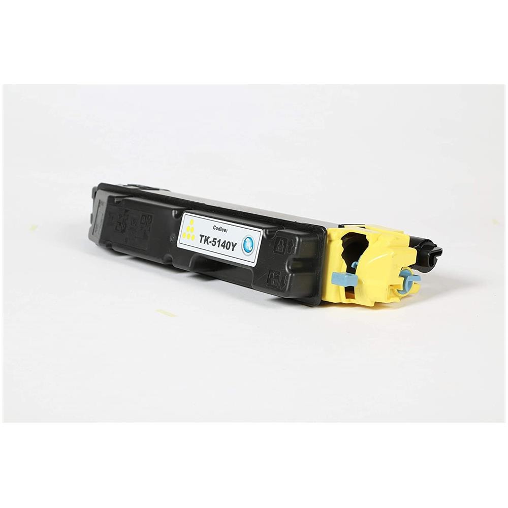 TONER COMPATIBILE - Kyocera Tk-5140y Giallo 1t02nranl0 Per Ecosys M6030cdn, Ecosys M6530cdn, Ecosys P6130cdn Fornito Di Intelligent Chip Capacità 5000 Copie Made In Italy - Foto 2