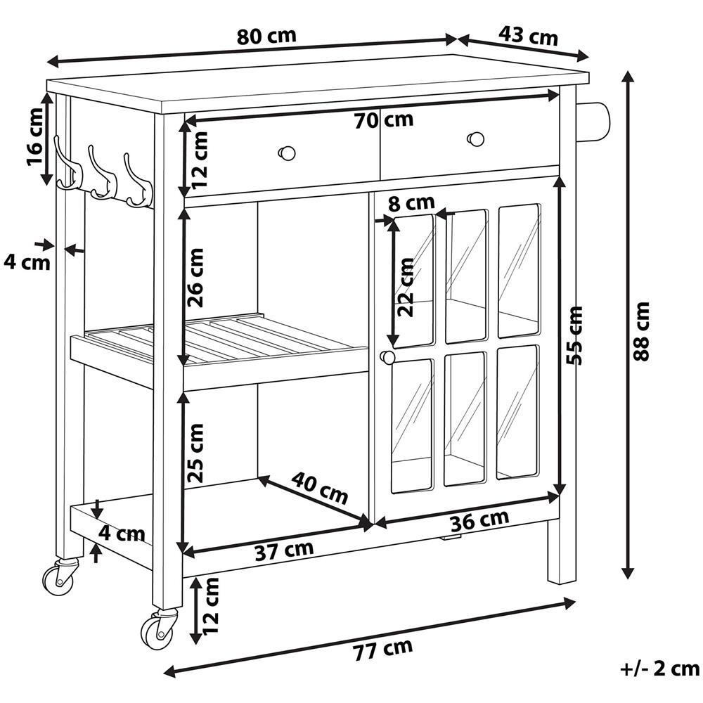 Carrello Da Cucina Grigio Genoa - Foto 2
