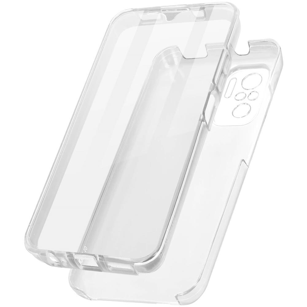 Cover Xiaomi Redmi Note 10 / 10s, Retro Rigido E Fronte Flessibile, Trasparente - Foto 1