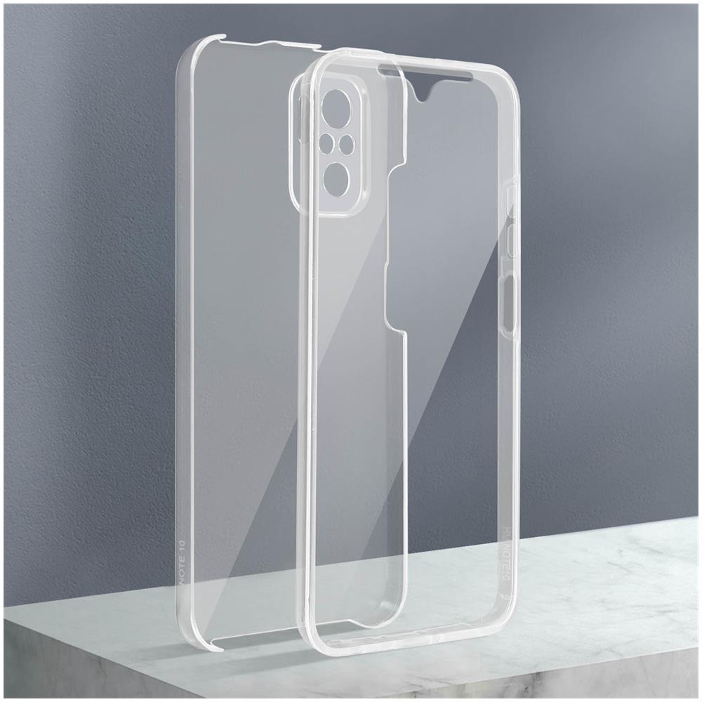 Cover Xiaomi Redmi Note 10 / 10s, Retro Rigido E Fronte Flessibile, Trasparente - Foto 2