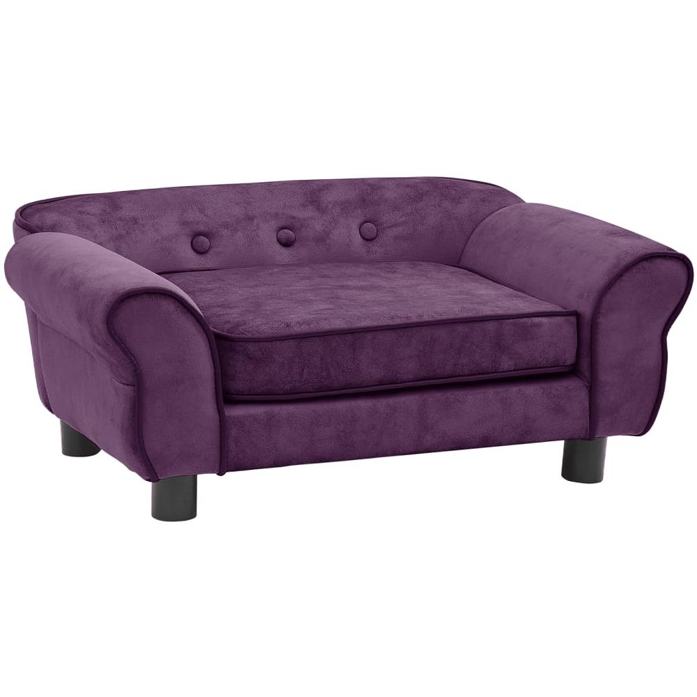 Divano per Cani Borgogna 72x45x30 cm in Peluche - Foto 1