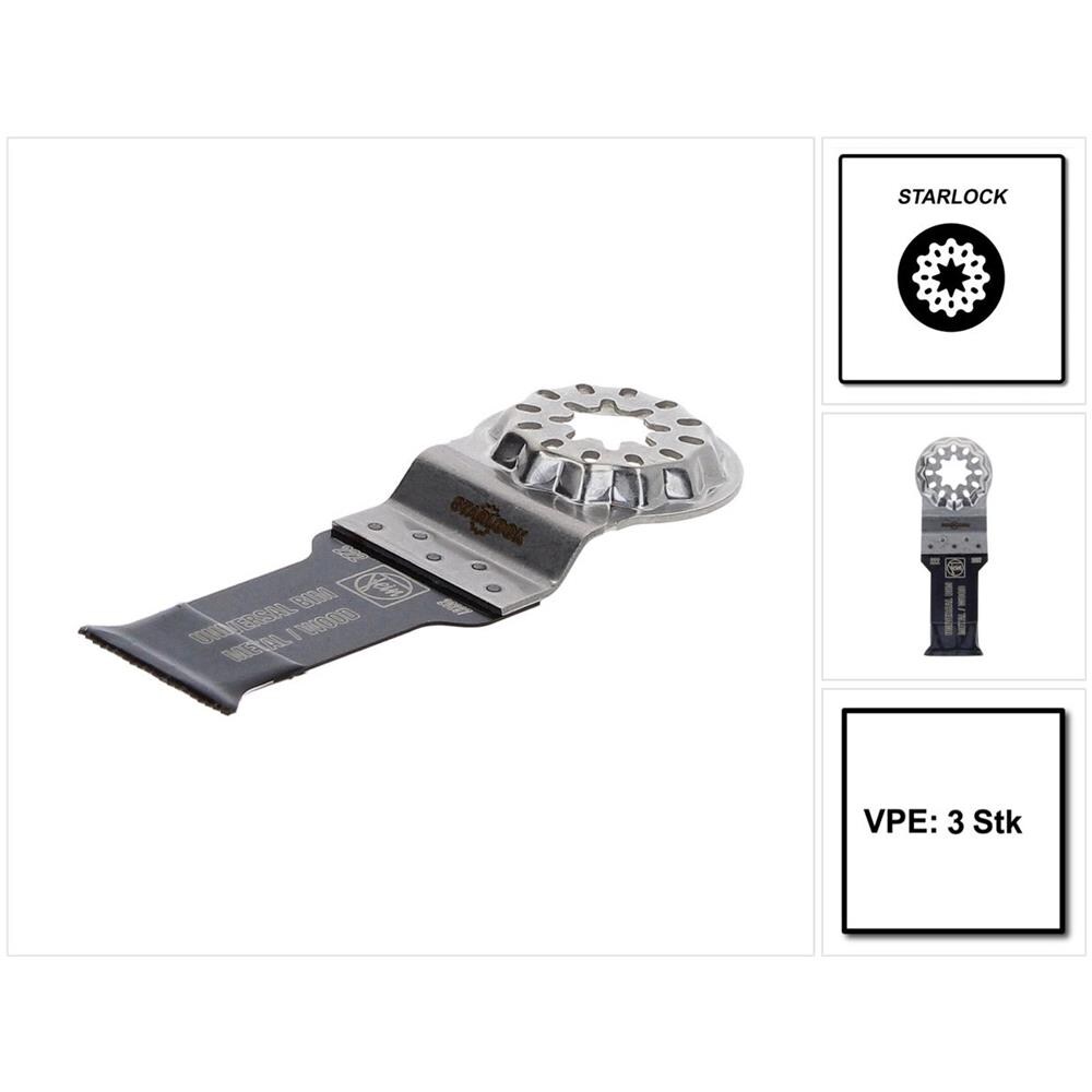 E-cut Universal Starlock Lama Da Taglio 55 X 28 Mm / Bimetal - 3 Pz. (63502222220) - Foto 1