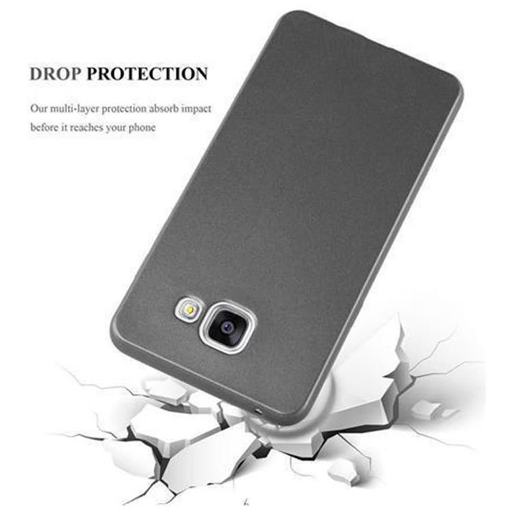 Custodia Compatibile Con Samsung Galaxy A3 2016 In Grigio Metallico - Coperchio Protettivo In Silicone Tpu Flessibile - Foto 5