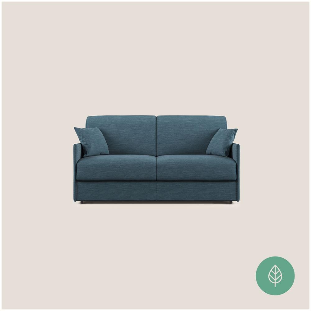 Evans Divano Letto In Tessuto Ecosostenibile Petrolio 169 Cm (mat. 140x197) - Foto 1