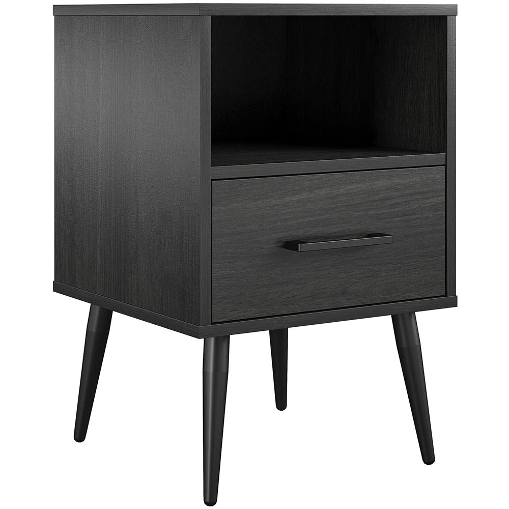 Wilson Tavolino 1 Cassetto In Mdf Rovere Nero - Foto 1