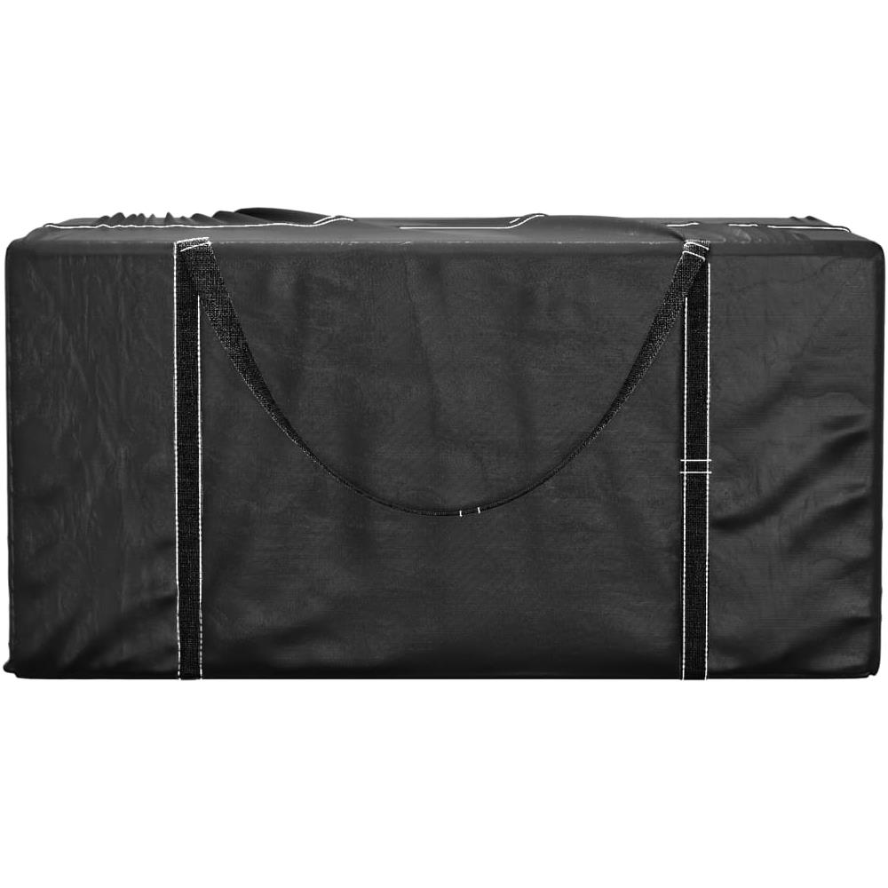 Borsa Porta Cuscini Da Giardino Nera 150x75x75 Cm Polietilene - Foto 2