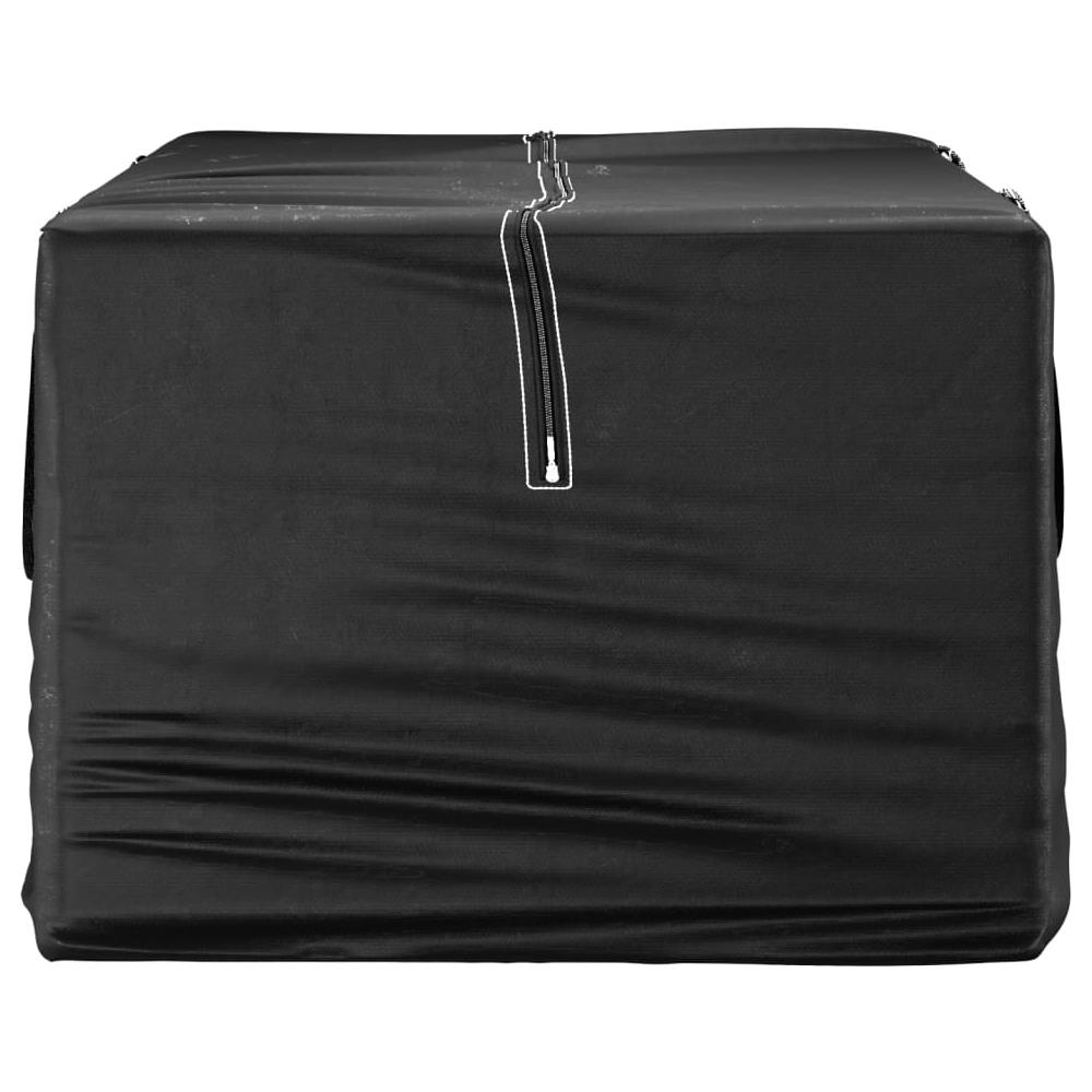 Borsa Porta Cuscini Da Giardino Nera 150x75x75 Cm Polietilene - Foto 3
