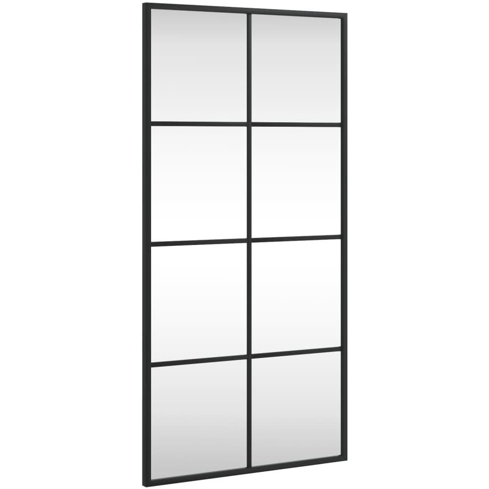 Specchio Da Parete Nero 40x80 Cm Rettangolare In Ferro - Foto 2