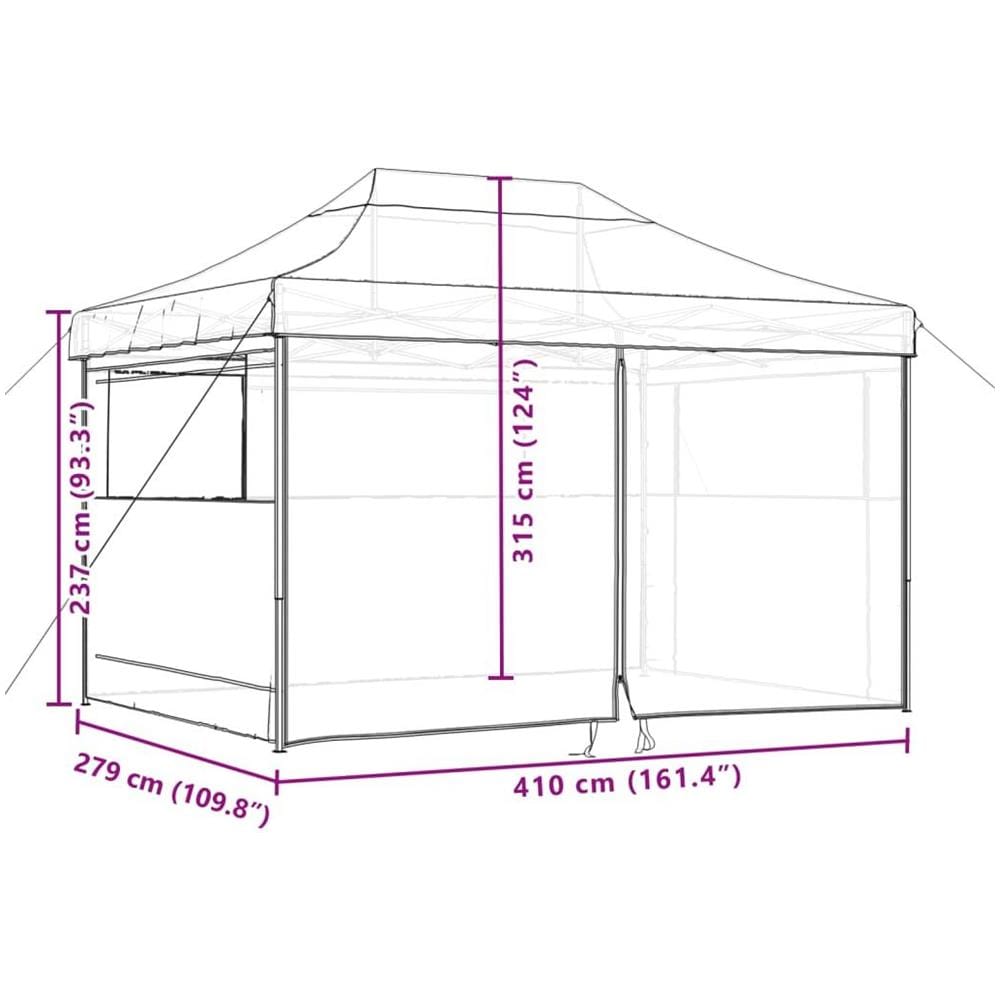 Tendone per Feste Pieghevole Pop-Up con 4 Pareti Bordà² - Foto 10