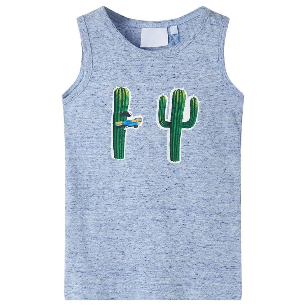 Canotta da Bambino Blu Mélange 140 - Foto 1