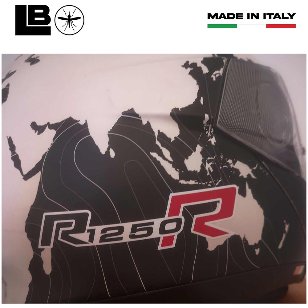 2 Adesivi Per Moto Compatibili Bmw R1250R Stickers R 1250 R Nero-Rosso 12X3 Cm - Foto 2