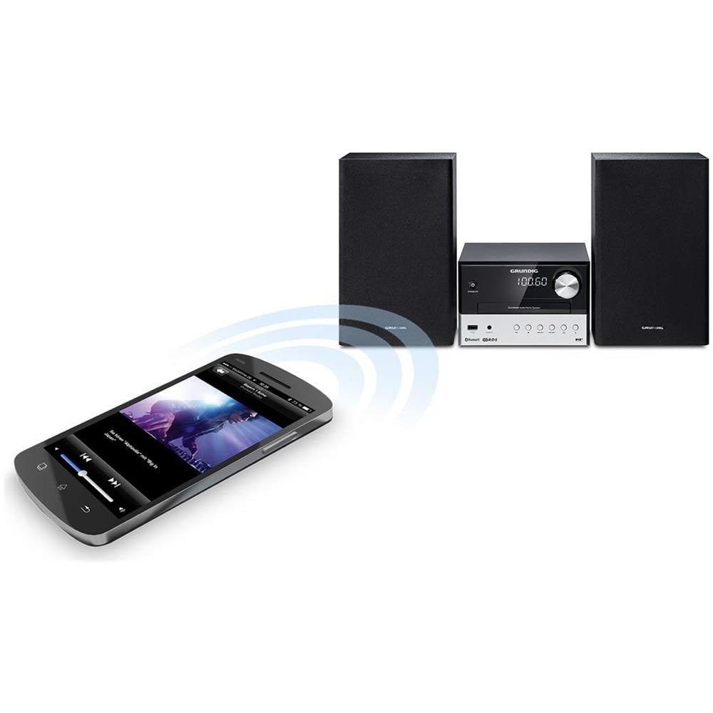 Home Audio Micro System Hi-Fi CMS 3000 BT Lettore CD Supporto MP3 / WMA Potenza Totale 30 W USB Nero / Argento - Foto 2