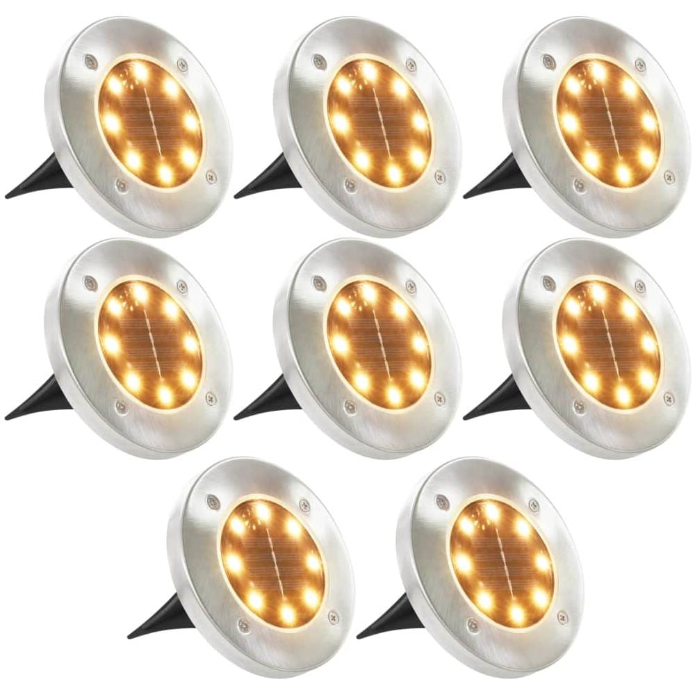 Lampade Solari da Terra 8 pz Luci a LED Bianco Caldo - Foto 1