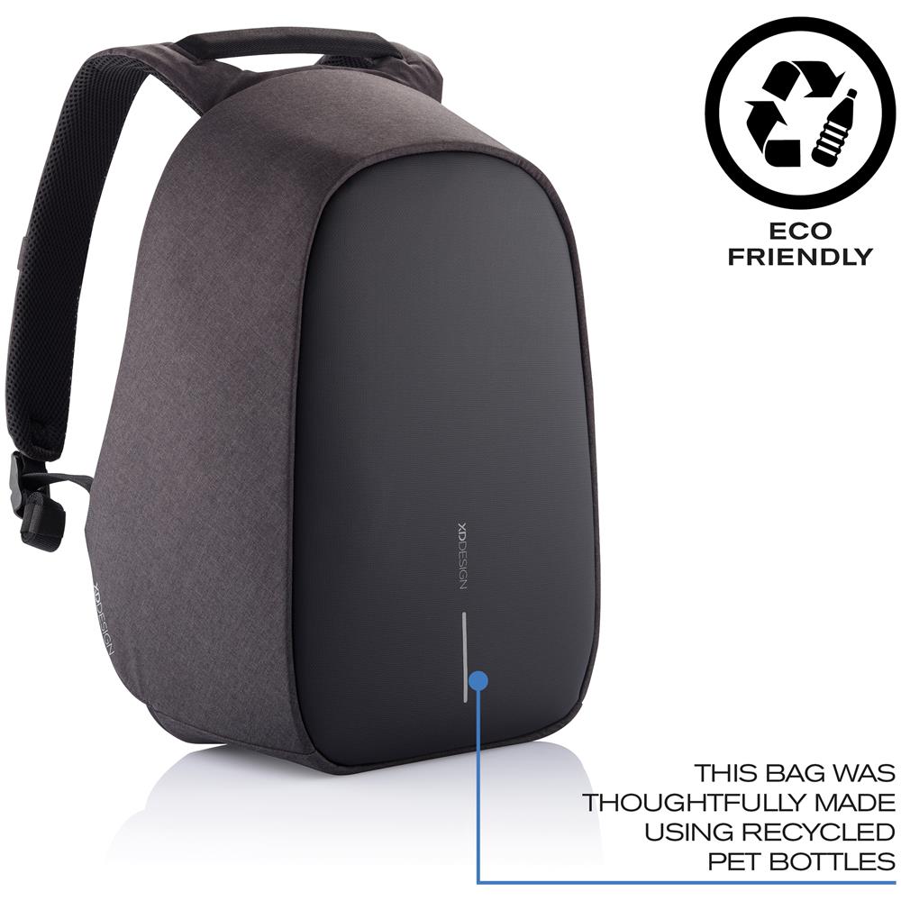 Bobby Hero Xl 17"" Zaino Antifurto Usb Nero (borsa Unisex)  - Foto 2