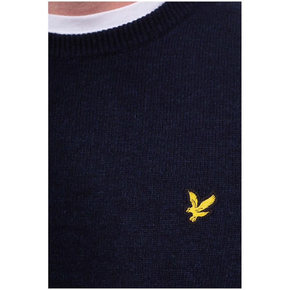 Lyle&scott Crew Neck Lambswool Blend Jumper Maglione Uomo Taglia L - Foto 5
