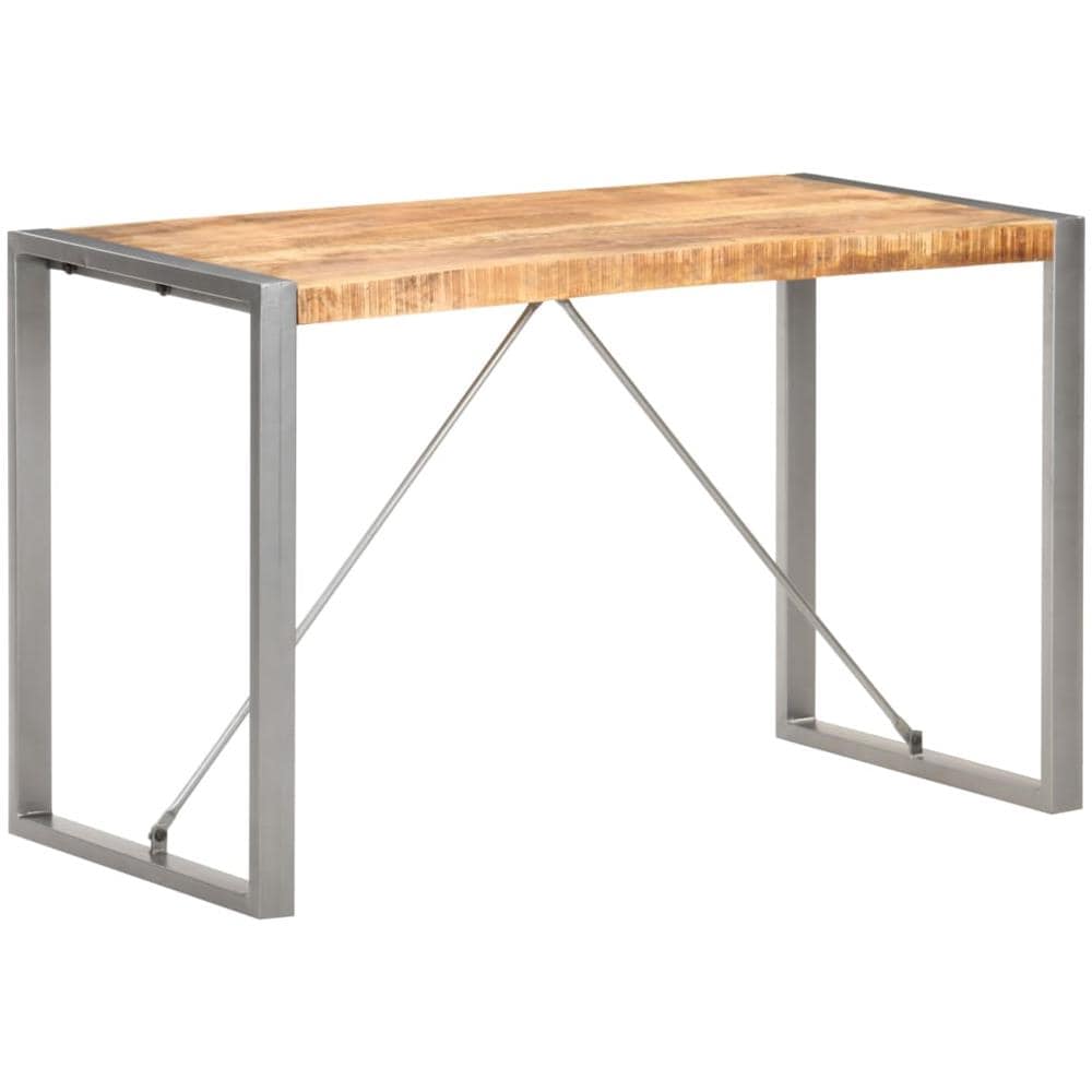 Tavolo da Pranzo 120x60x75 cm in Legno Massello di Mango Grezzo - Foto 1