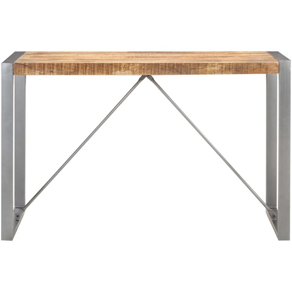 Tavolo da Pranzo 120x60x75 cm in Legno Massello di Mango Grezzo - Foto 2