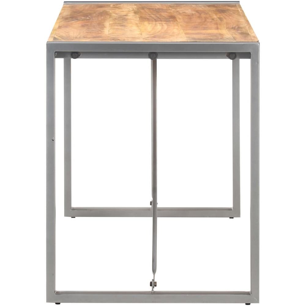 Tavolo da Pranzo 120x60x75 cm in Legno Massello di Mango Grezzo - Foto 3