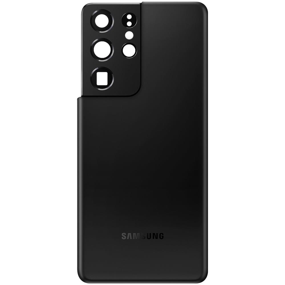 Copribatteria / Facciata Posteriore Nero Galaxy S21 Ultra Originale - Foto 1