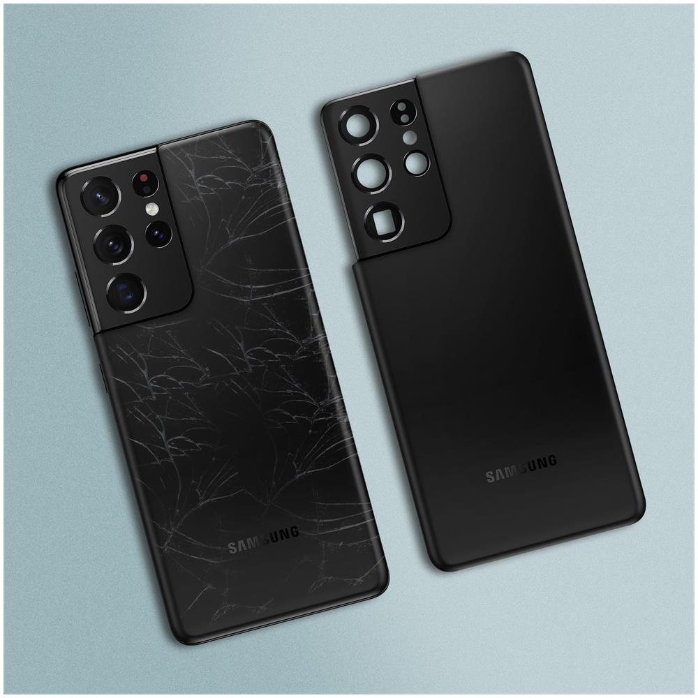 Copribatteria / Facciata Posteriore Nero Galaxy S21 Ultra Originale - Foto 5