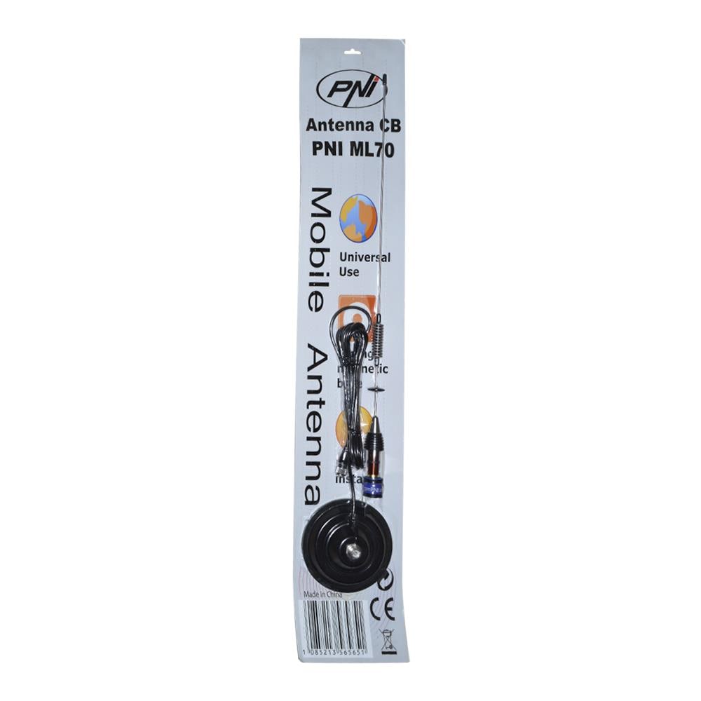 Antenna Cb Ml70, Lunghezza 70 Cm, 26-30 Mhz, 200 W, Magnete 145 Mm Incluso - Foto 2