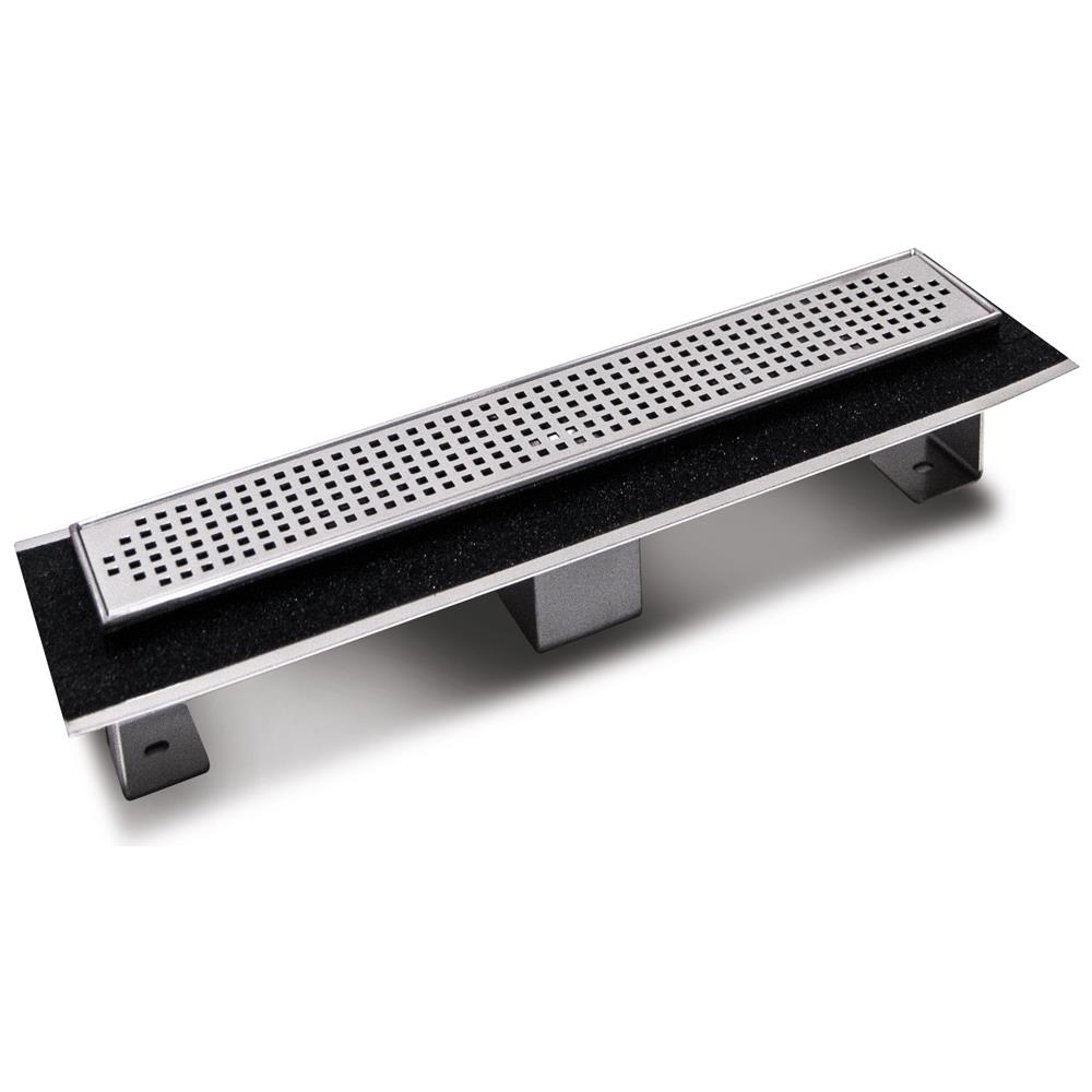 Canale Canaletta Pavimento Lineare Scarico Doccia Acciaio Inox Lucido Canalina *** Misure : L585xh63>115 Mm - Foto 1