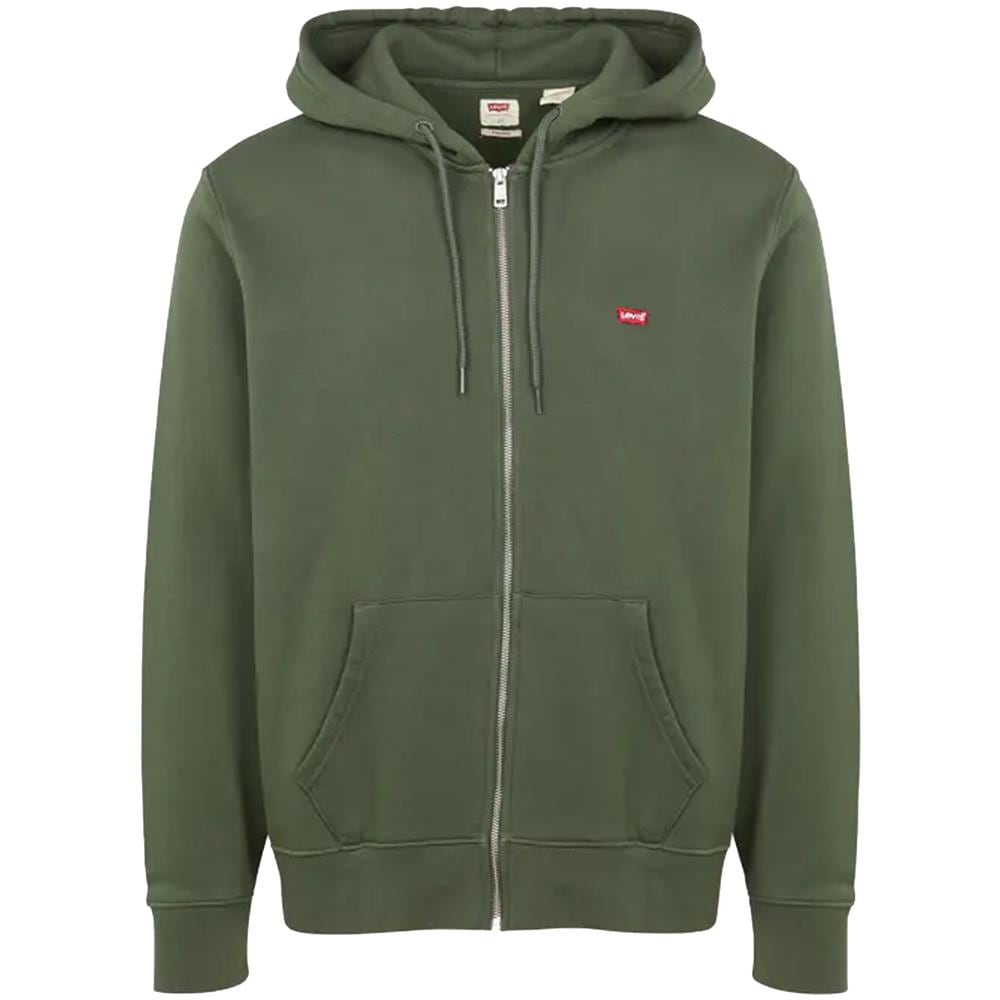 Felpa Da Uomo Con Cappuccio Core Zip Up Verde Taglia Xl Codice 34259-0006 - Foto 4