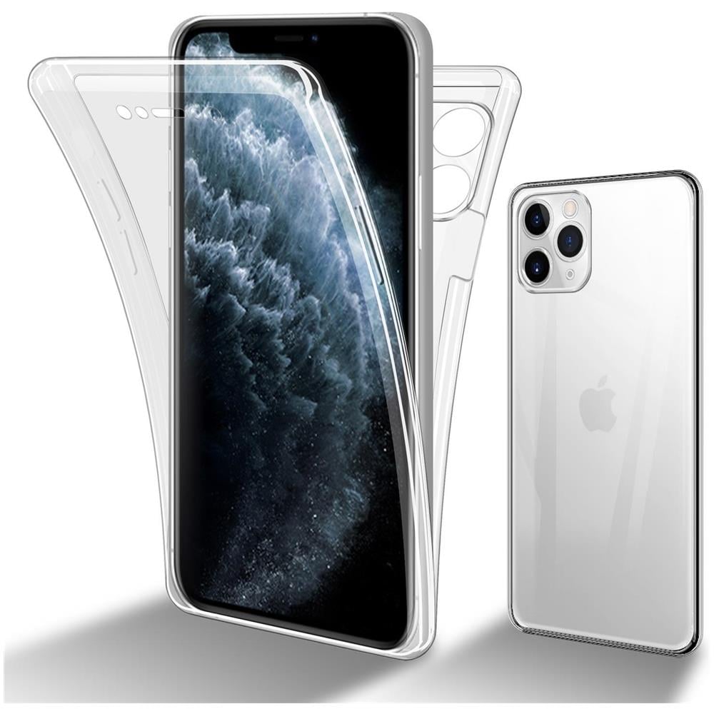 Custodia Compatibile Con Apple Iphone 11 Pro In Transparente - 360° Full Body Copertura Protettiva - Protezione Anteriore E Posteriore, Protezione A Tutto Tondo Con Protezione Del Display - Foto 1